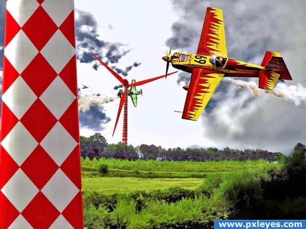 Wind Turbine Air Race